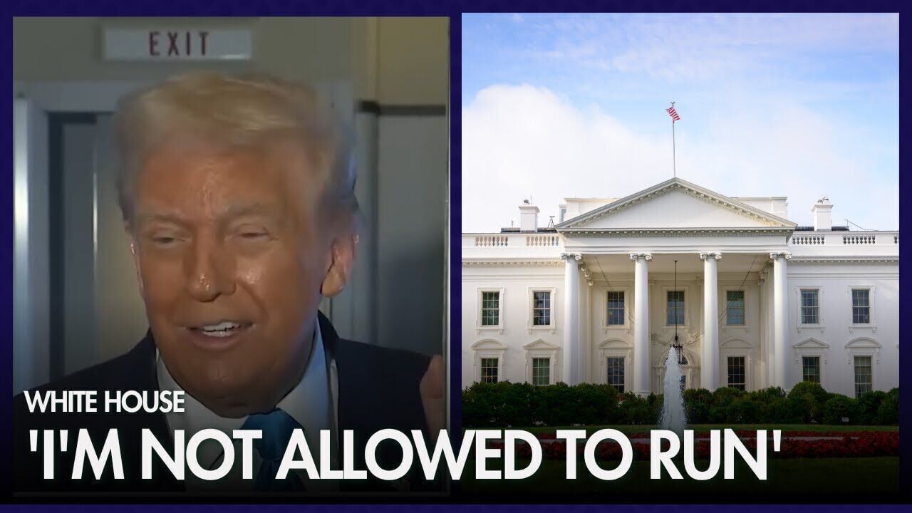 President Trump on third term: 'I'm not allowed to run'